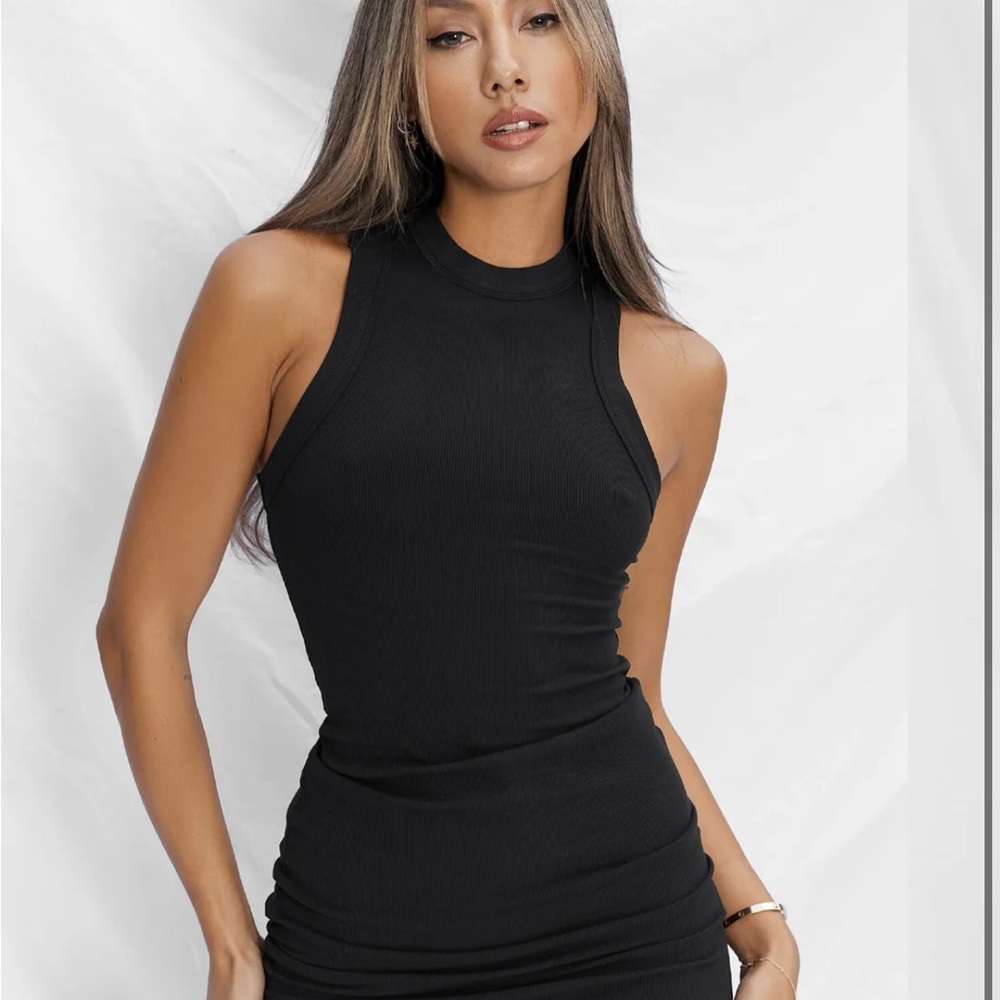ATG Elegant Black Mini Dress